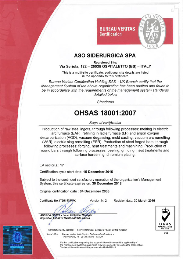 18001 ASO SIDERURGICA
